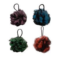 Bath Sponge Loofahs Large Mesh Exfoliating Shower Ball Shower Sponge Pack Of 4 One Size