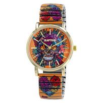 Montre - RAPTOR - Frida Kahlo Edition - 36 mm - Bracelet acier extensible - Cadran multicolore gryna