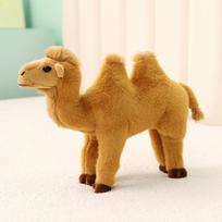 New Simulation Standing Camel Plush Toys Soft Stuffed Steric Camel Toys For Children Creative Decor For Bookcase/Car Funny Gift 30cm ruda