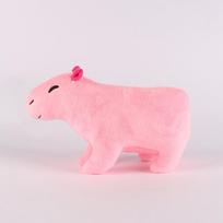 18cm Real Life Fluffty Capybara Plush Toy Cute Capybara Plushie Dolls Wild Animals child's Christmas Birthday Gift 18cm rožinė