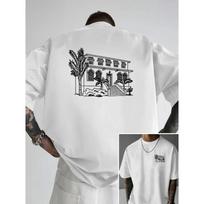 European sizes Latest Style Men's T-Shirt with Villa Resort Print Elements, Loose Fit & Versatile / Breathable & Slimming / Stylish & Casual S balta