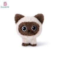 18CM Cute Pet Cat Plush Toy Calico Cat Siamese Kitten Black Cat Stuffed Animal Doll Desktop Companion Doll Kid Birthday Gift 18cm