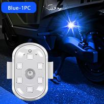 BLALION Wireless LED Drone Strobe Light Motorcycle Car Bike Remote Control Warning Light Indicator Light USB Charging 8 Colors mėlyna