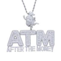 Ready Stock ATM Necklace Zircon Paved Streetwear Jewelry for Buyers sidabras