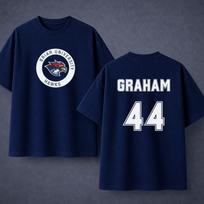 TV Show Off-Campus Briar University Hawks Graham 44 Cotton Tshirt Women Men Summer High Quality Hockey Jersey Men's Clothing S