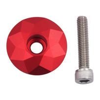 MTB Road Bike Bike Headset Spacers Bicycle Fork Tube Cap Bike Bowl Sealed Cap Bicycle Grip End Cap raudona