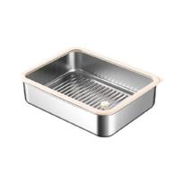 Stainless Steel Bentos Box Stainless Steel Lunch Holder Leak Resistant Meal Preparation Container for Students