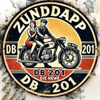 pc Zundapp Retro Motorcycle Aluminum Wall Art Vintage Metal Sign for Home Office Bar  Easy to Hang Durable Long 20x20cm(8x8inch)