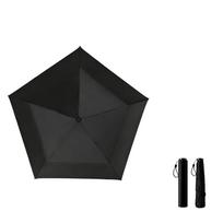 Women's Ultra Light 5-Rib Fold Travel Umbrella with Thickened Black Coating, 91cm Large Canopy, Windproof, Portable for Commuting and Beach One Size juoda