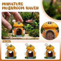 Small Aquarium Decoration Artificial Hideout for Hermit Crab Reptile Tank one size geltona