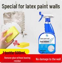 Latex Paint Wall Glue Remover - Foam-Free Adhesive Cleaner for White Walls