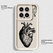 Phone Case for Xiaomi Poco F8 C50 X3 Pro X3 NFC C61 C51 Soft Shell Creative Cardiovascular Model Heart Poco C61