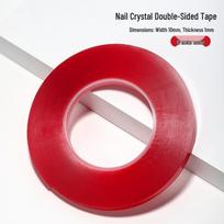 Double-Sided Crystal Adhesive Tape for Nail Art Display, Seamless Acrylic Strip, 10 Meters. 10 Meters Double-Sided Crystal Tape