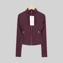 Women's Slim Fit Long Sleeve Gold Zipper Yoga Sports Jacket XXXL