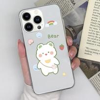 Case For Apple iPhone 15 14 13 12 11 Pro Max X XS XR SE Cute Cat Owl Transparent Shockproof Matte Soft Silicone Anti Drop Cover For iPhone Bumper iPhone 11