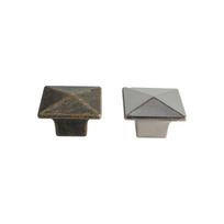 2pcs Antique Retro Square Single Hole Handle Bronze 2pcs