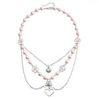 Accessories, Acrylic Barbie Pink Pearl Handmade Necklace Y2K Casual Girl Love Versatile Necklace