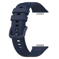Silikoninis dirželis skirtas Huawei Watch Fit 2 Active Apyrankės laikrodžio apyrankė Huawei Watch Fit2 Band Huawei Watch Fit 2 tamsiai mėlyna spalva
