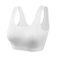 Plus Size Wirefree Bra One-Piece Push-Up Vest Bustier Underwear for Women XL gray