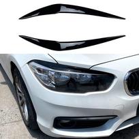 Car Styling Headlight Eyelids Chrome Trim Cover Black