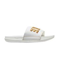 Nike Wmns Offcourt Slide Summit White Metallic Gold BQ4632-105 EU 38 balta/metalo aukso spalvos