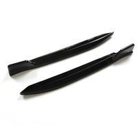 2PCS Rear Bumper Lip Splitter Scratch Resistant Bright Black Lightweight Fit for 5 Series G30 M‑Tech 2017+