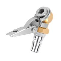 Tire Air Chuck Inflator Hose Barb 1/4'' FNPT Ball Foot Air Chuck Brass Tire Inflator Tire Chuck Hose End Tire Repair Kit