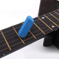 Gitaraos stygų trintukas Guminis trintukas gitaros stygoms Nervūros Valymo šepetėlis Rūdims šalinanti priemonė mėlyna