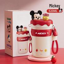 BaoYiduo Mickey Mouse 316 SS Kids' Dual-Drink Insulated Straw Bottle