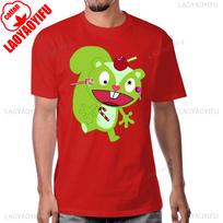 Naujiena Happy Tree Friends Anime Marškinėliai Juodas Humoras Animacinis Trumpomis Rankovėmis Vasaros Stilius Vyriški Marškinėliai Medvilniniai Kvėpuojantys Patogūs Marškinėliai S