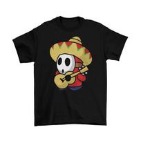 Shy Guy Sombrero T-Shirt Unisex Adult Funny Sizes Mario Odyssey Nintendo Switch  Unisex T-Shirt XXXXL