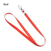 Fashion Office Supplies Neck Strap Lanyards Badge Holder Lanyard Hanging Rope ID Card Holder raudona
