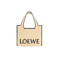Loewe Font Tote su nuimamu reguliuojamu peties dirželiu Moteriška rankinė-tote Natūrali A685B60X03-2123 Basic Set (Bag+Dust Bag)