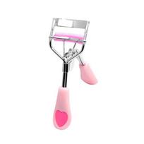 Women Wide Angle Eyelash Carbon Steel Brush Comb Curler Make Up Cosmetics Tool rožinė