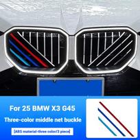 3 vnt. Automobilio grotelių apdailos juostelė, skirta BMW X3 G45 2025, Lenktynių grotelių juostelės apdailos spaustukas, Sportinio M automobilio interjero aksesuarai