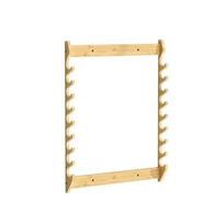 Bamboo Fishing Rod Storage Rack Large Capacity Space Saving Fishing Rod Display Rack Wall Mounted Fishing Rod Holder Living Room