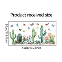 Green Forest wall ticker, Water-proof Decoration Mural Living Room Cabinet Home Decor Self-adhesive Decals 30X59cm