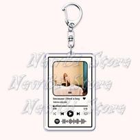 Hot Sabrina Carpenter Songs Keychain for Women Accessories Nonsense Please Espresso Playlist Pendant Keying Jewelry Fans Gifts