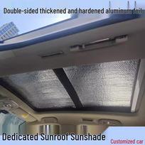 Skoda užuolaidėlė nuo saulės panoraminio stogo stiklui: Tinka Kodiaq, Karoq, Yeti, Octavia, Superb 2021 Kodiaq Front Panoramic Roof (2 pieces)