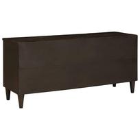 TV Stand in Black and Gold 100 x 33 x 46 cm Engineered Wood
