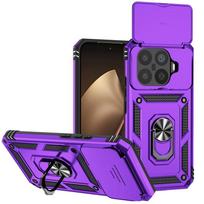 Stumdomas kameros apsaugas Šarvuotas dėklas Xiaomi 15T Pro Dėklas Magnetinis laikiklis Žiedo dangtelis Mi 15T Mi15T Xiaomi15T 15 T Pro 15TPro xiaomi 15T Pro violetinė