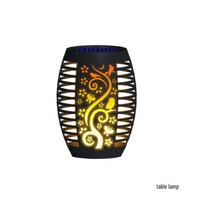 Solar Flame Effect LED Lamp