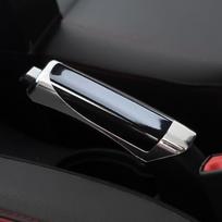 Hot-Selling Carbon Fiber Pattern Handbrake Cover Cross-Border Novelty Gift for Car Peach Wood Color Protection Decoration Bagged Carbon fiber black