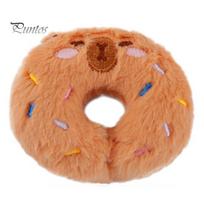Catnip Cat Toy Donut Shape Toy, with Natural And Rattle Paper, PP Cotton Filling Noise Making Teaser Chew Bite Anxiety Relief Pet for Cats Teeth ruda