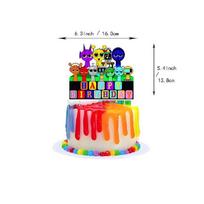 Colorful Incredibox Sprunki Birthday Party Supplies Including Stylish Decorations And Balloons Cake Topper