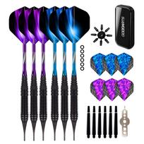 Soft Tip Darts Set  Aluminum Shaft Professional Darts Plastic Tip Sets 2BA Replacement Tips