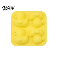 Freezer Safe Mold Duck Silicone Food-Grade Chocolate for Pudding Jelly Gypsum Cake Easy-Release Heat-Resistant Cookie Decor Candy Platinum A