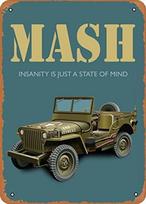 Classic Car Tin Sign MASH TV series poster The Movies Wall Art Decor Metal Signinchesaluminum 20x30cm（7.8x11.8inch）