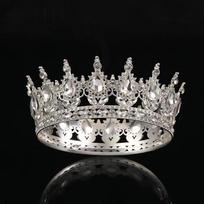 Prabangios krištolinės nuotakos karūnos torto papuošimai Karalienės princesės tiara plaukų suknelės aksesuarai Gold&Red white