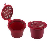 2pcs pour Nespresso Capsule Filtre réutilisable café Capsules Rechargeables universel pour Nescafé avec une cuillère Brosse
